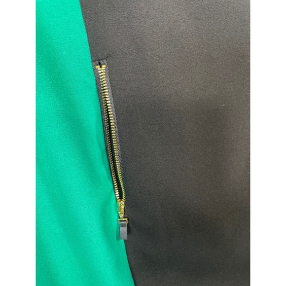 Calvin Klein Women's Sleeveless Sheath Dress Green Black Size 10 Career - Picture 4 of 9